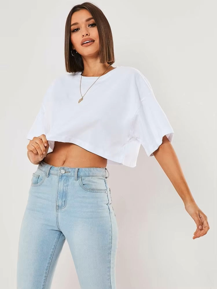 Oversized Baggy Crop Top